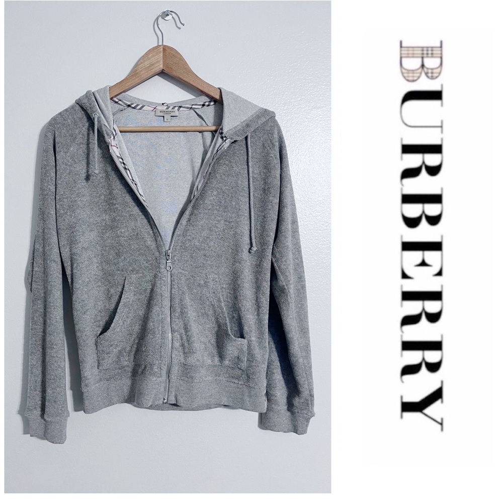 Burberry Rare Vintage Jogger Zip Hooded Sweatshirt